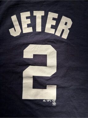 Majestic Navy Men's JETER #2 Graphic Tee